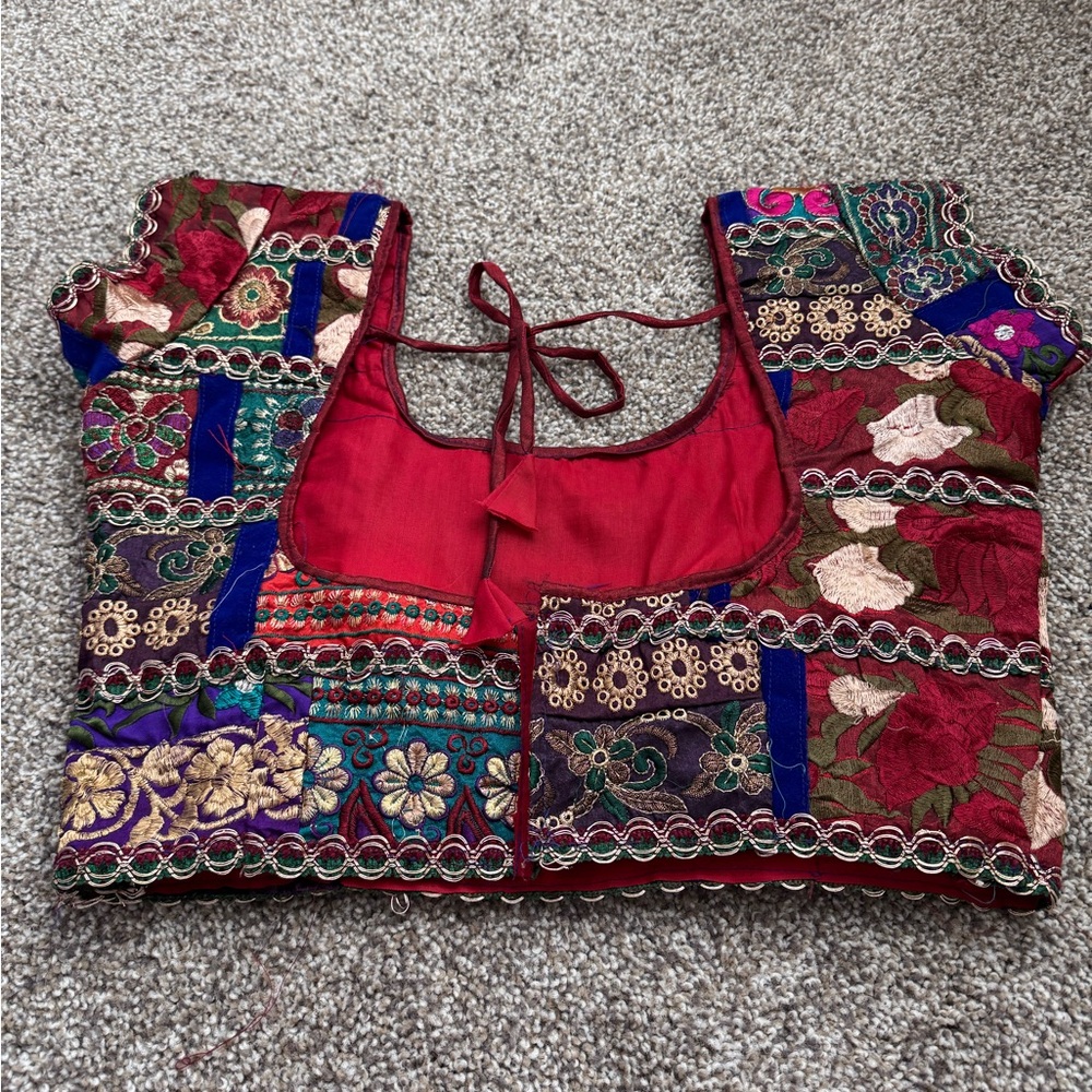 Colorful Patchwork Blouse - Picture 2 of 3